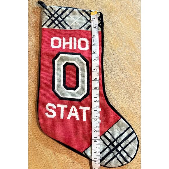 Copied - Ohio State Christmas Cross Stitch Stocking Collegiate Collection - Picture 3 of 4